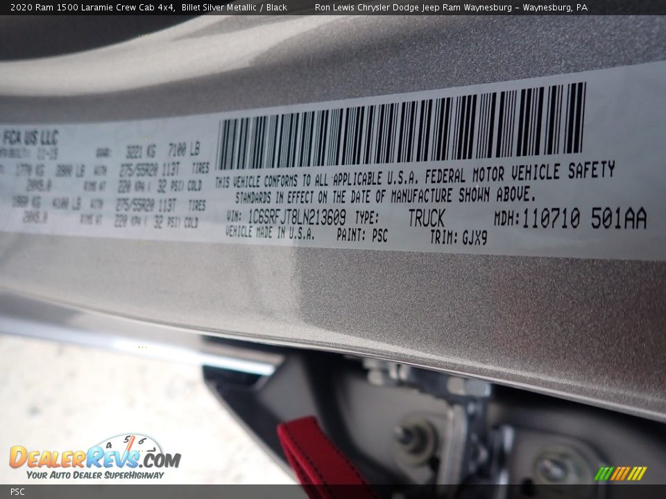 Ram Color Code PSC Billet Silver Metallic