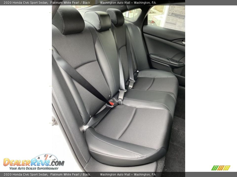 2020 Honda Civic Sport Sedan Platinum White Pearl / Black Photo #24