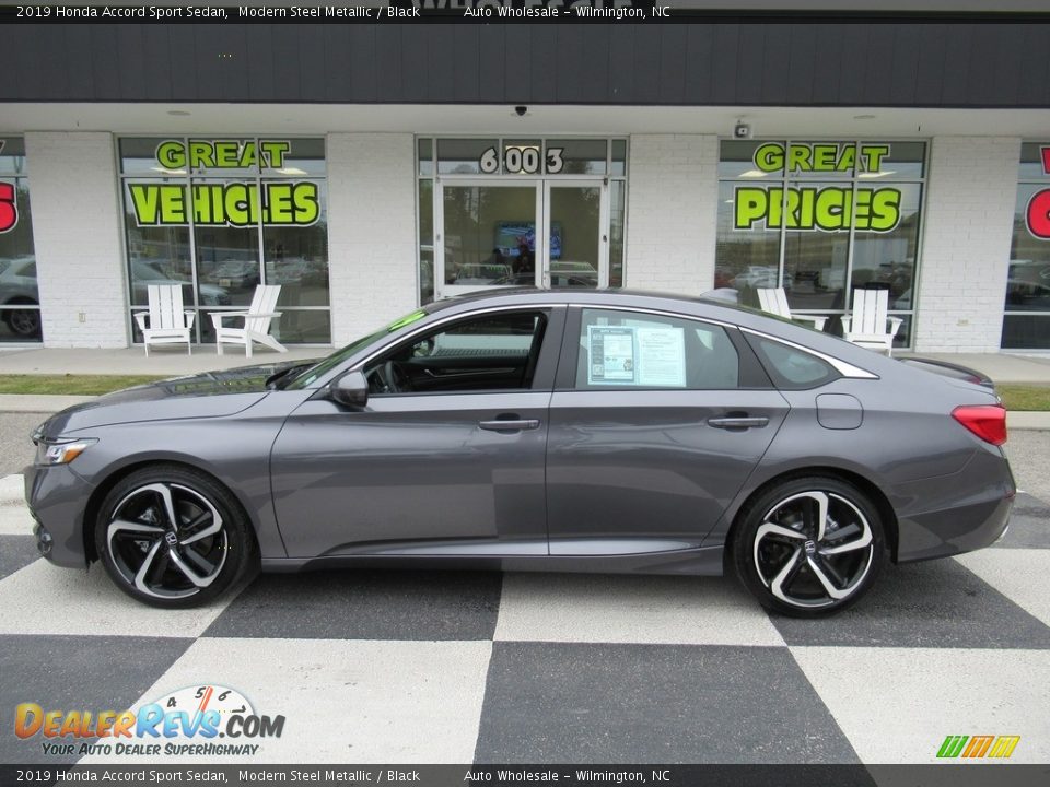 2019 Honda Accord Sport Sedan Modern Steel Metallic / Black Photo #1