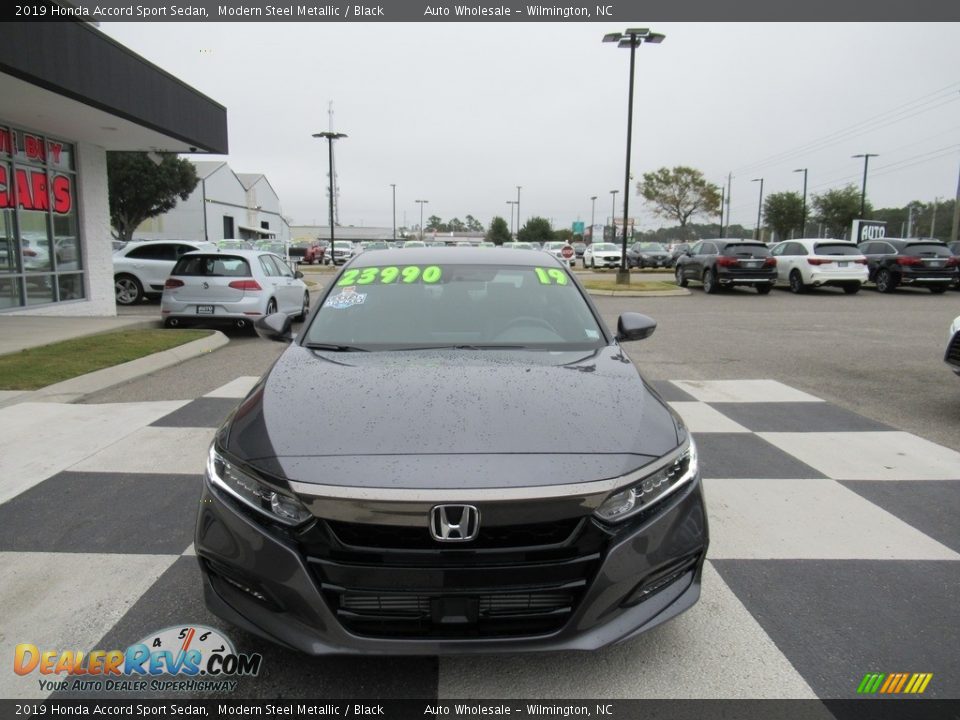 2019 Honda Accord Sport Sedan Modern Steel Metallic / Black Photo #2