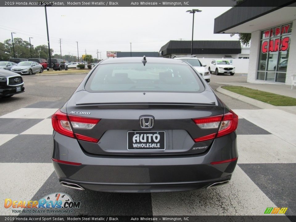 2019 Honda Accord Sport Sedan Modern Steel Metallic / Black Photo #4