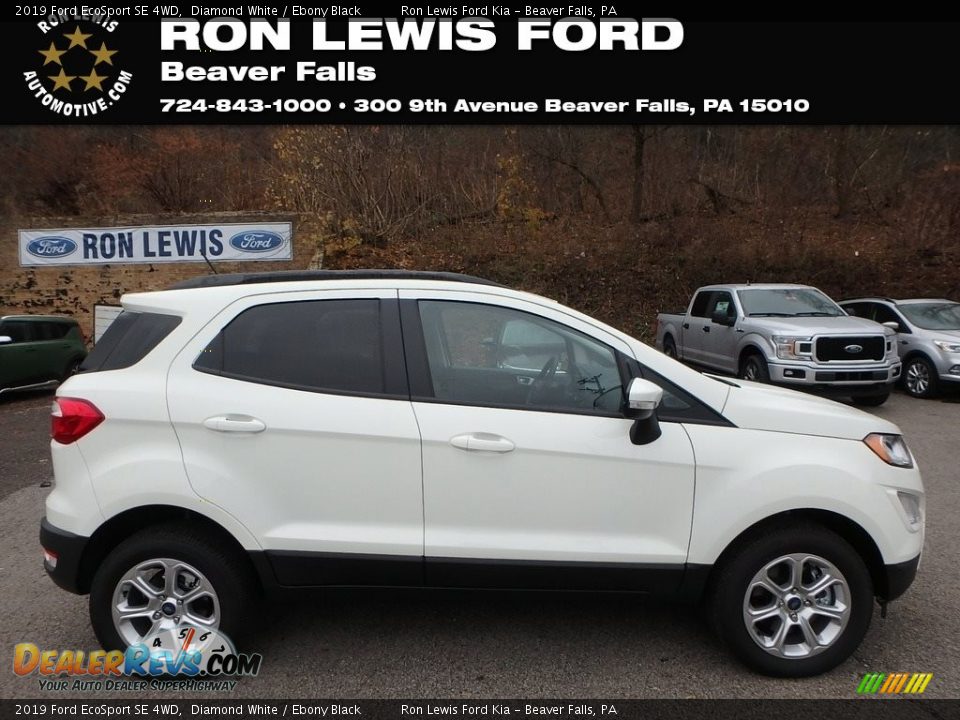 2019 Ford EcoSport SE 4WD Diamond White / Ebony Black Photo #1