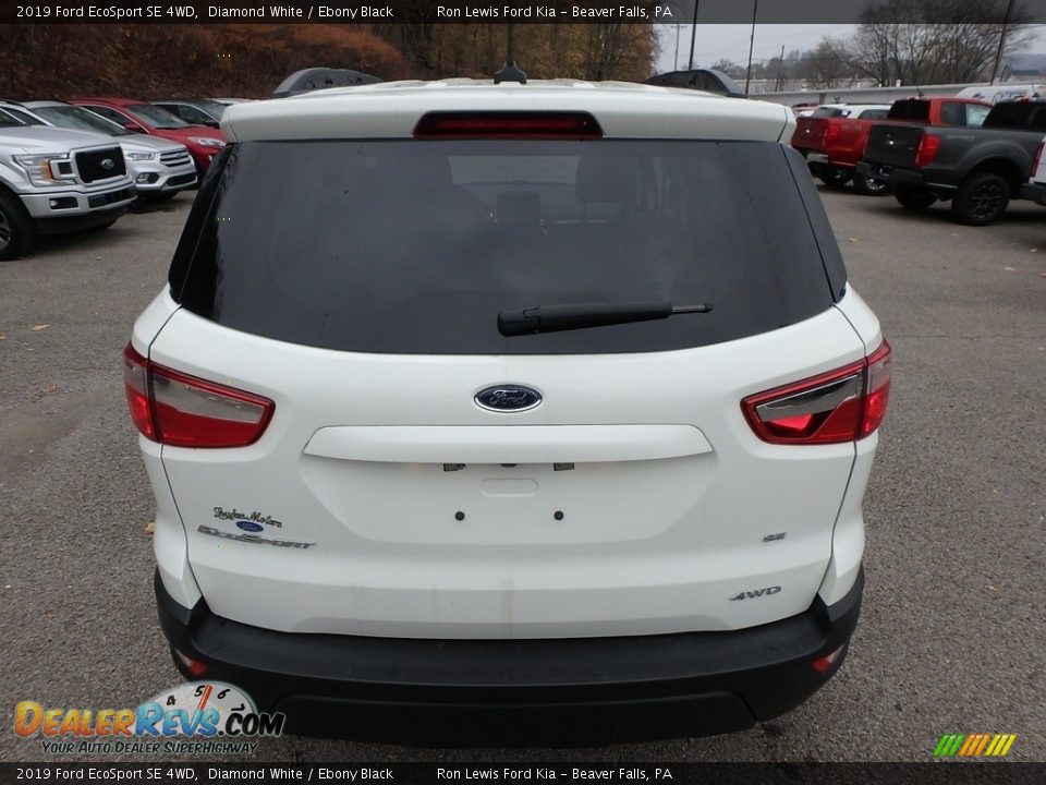 2019 Ford EcoSport SE 4WD Diamond White / Ebony Black Photo #4