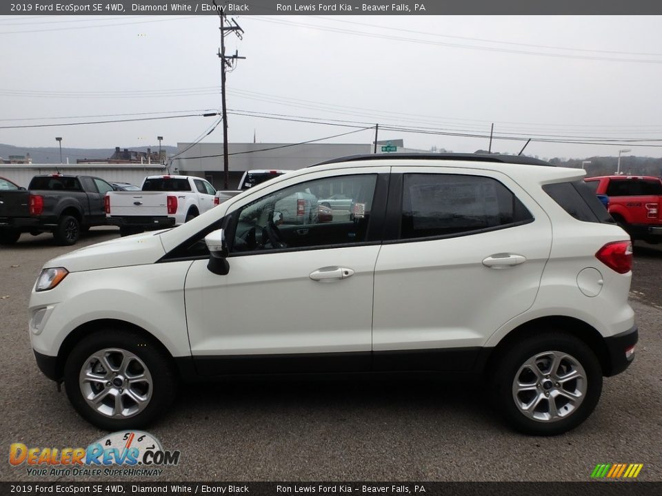 2019 Ford EcoSport SE 4WD Diamond White / Ebony Black Photo #6