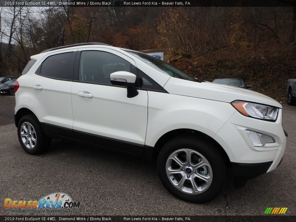 2019 Ford EcoSport SE 4WD Diamond White / Ebony Black Photo #9