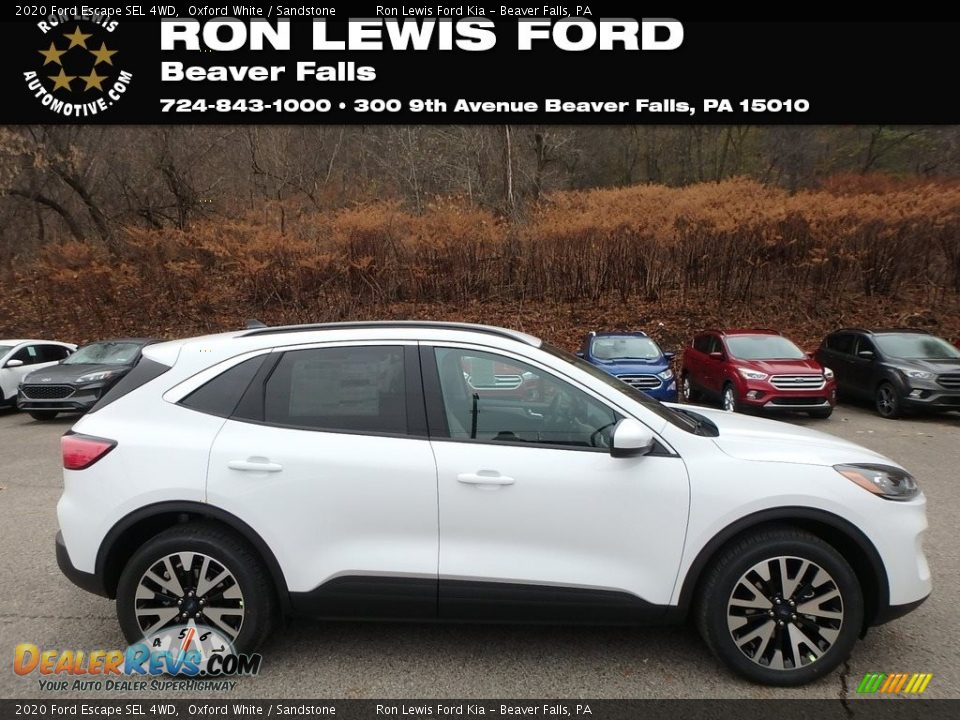 2020 Ford Escape SEL 4WD Oxford White / Sandstone Photo #1