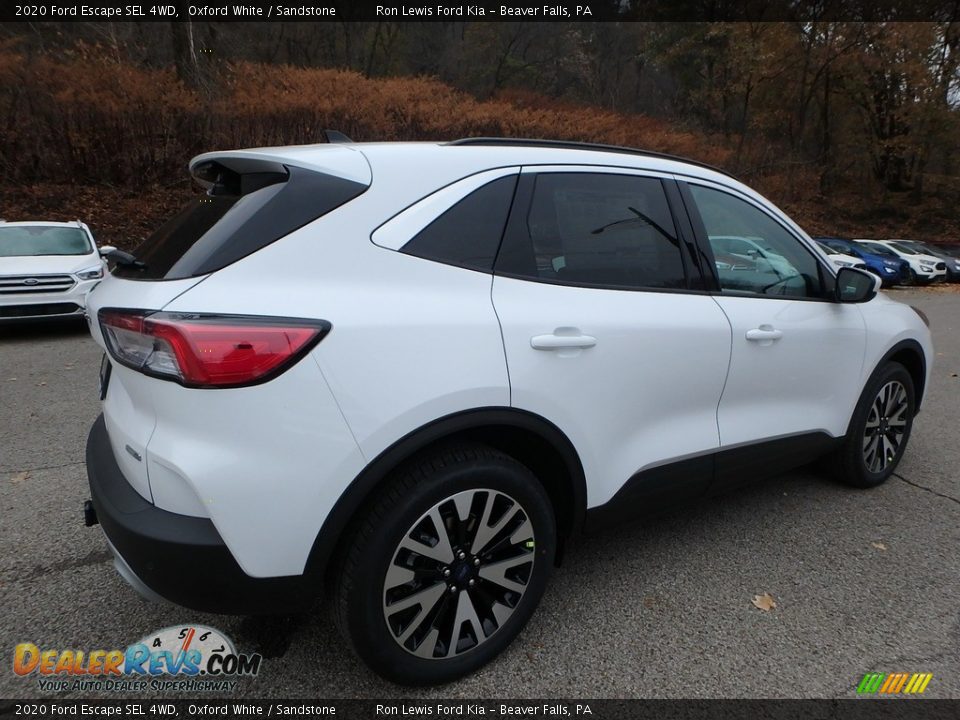 2020 Ford Escape SEL 4WD Oxford White / Sandstone Photo #2