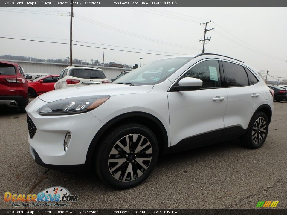 2020 Ford Escape SEL 4WD Oxford White / Sandstone Photo #7