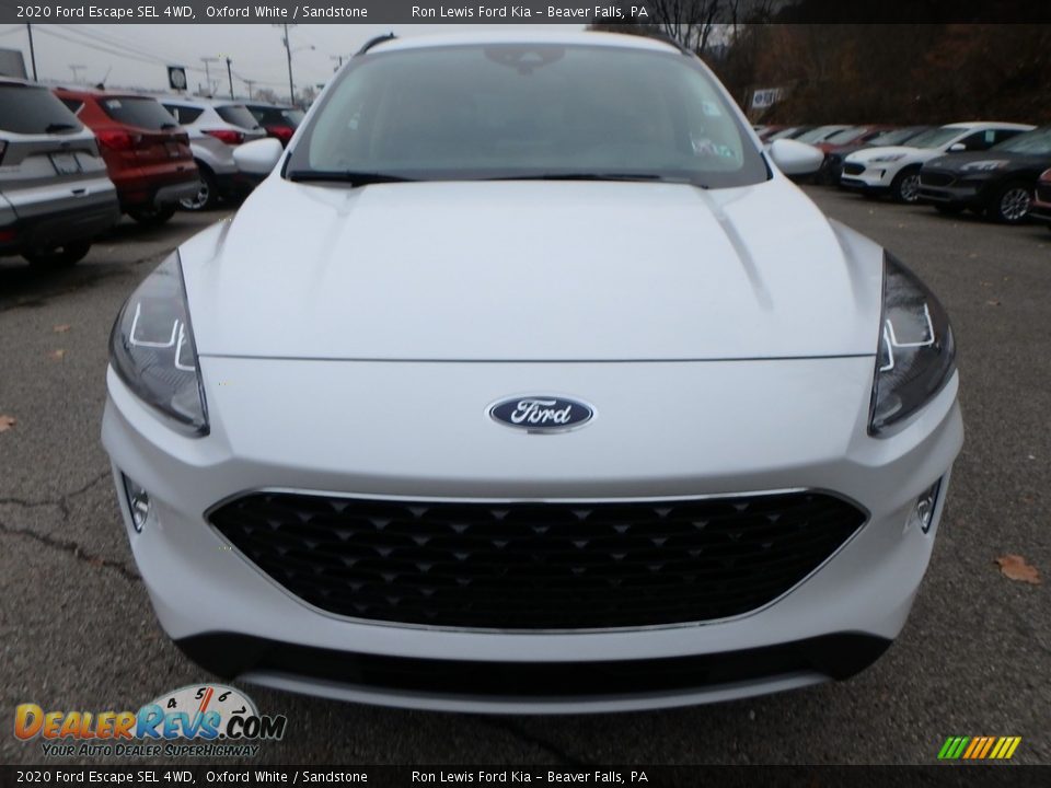 2020 Ford Escape SEL 4WD Oxford White / Sandstone Photo #8