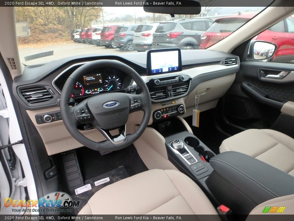 Sandstone Interior - 2020 Ford Escape SEL 4WD Photo #14