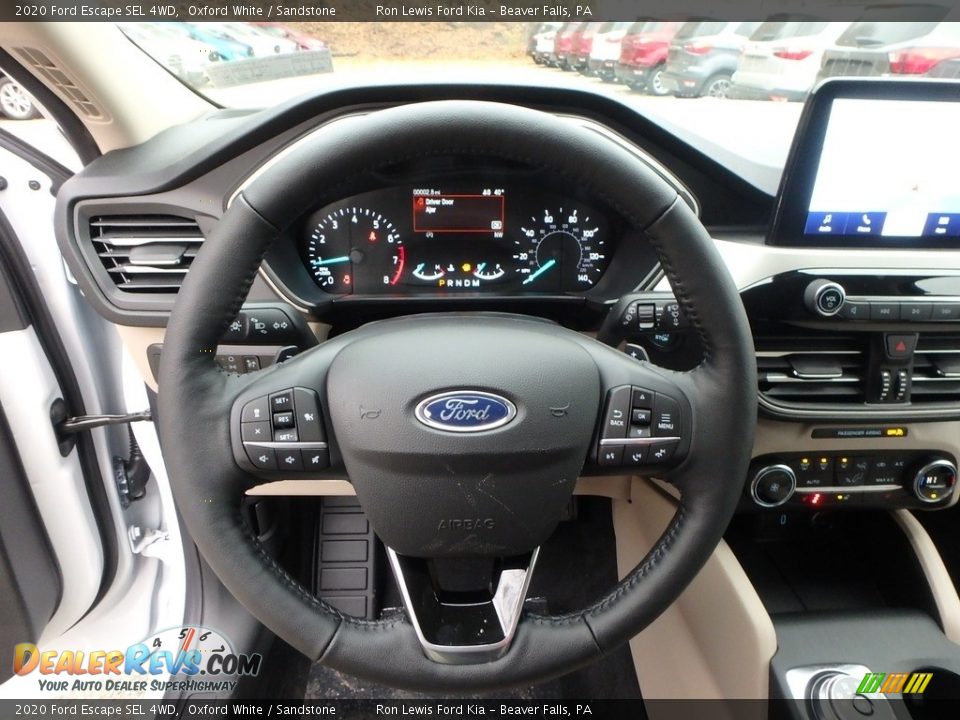 2020 Ford Escape SEL 4WD Steering Wheel Photo #16