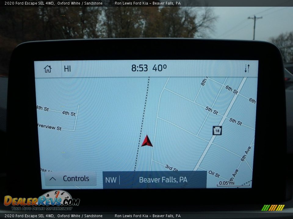 2020 Ford Escape SEL 4WD Oxford White / Sandstone Photo #18