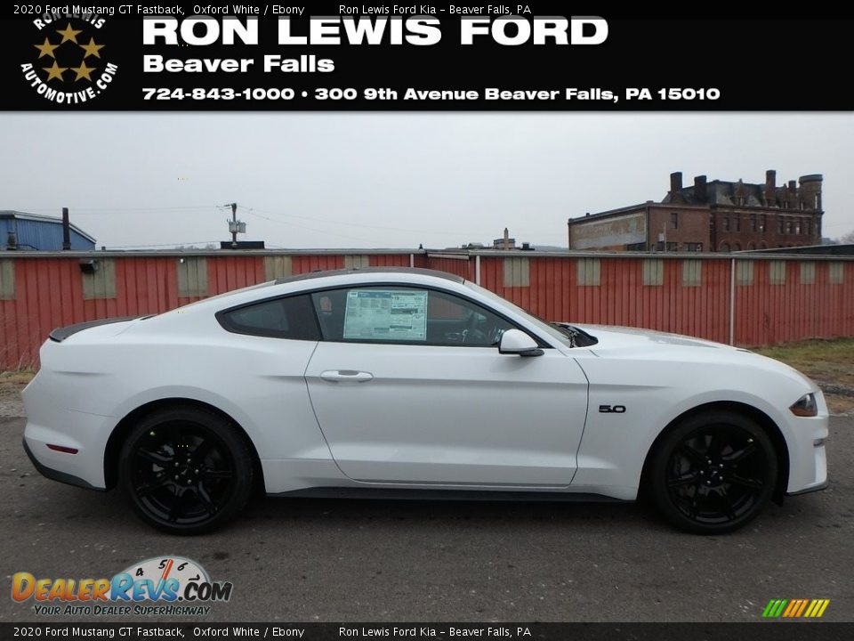 2020 Ford Mustang GT Fastback Oxford White / Ebony Photo #1