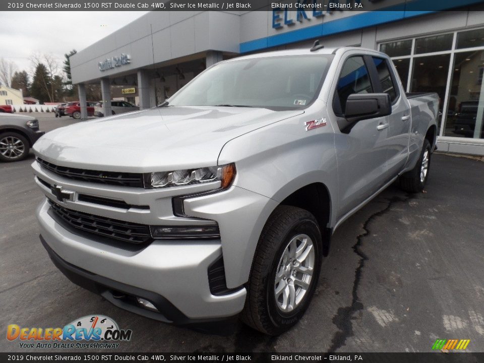 2019 Chevrolet Silverado 1500 RST Double Cab 4WD Silver Ice Metallic / Jet Black Photo #3