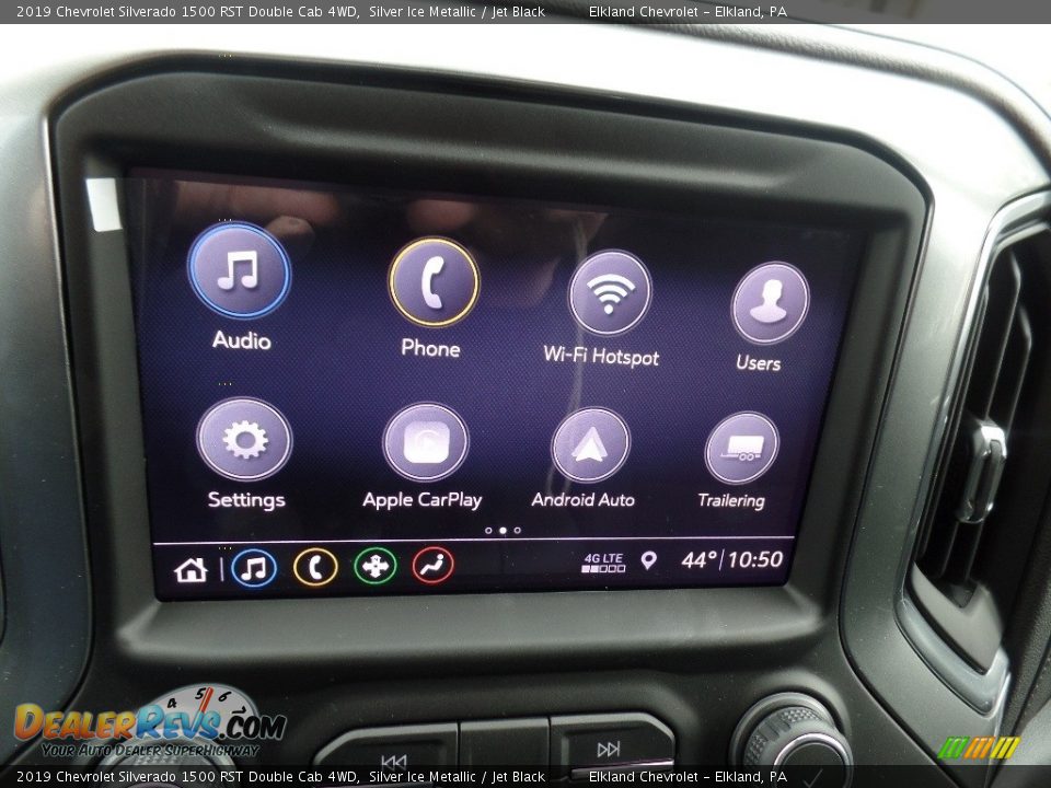 2019 Chevrolet Silverado 1500 RST Double Cab 4WD Silver Ice Metallic / Jet Black Photo #34