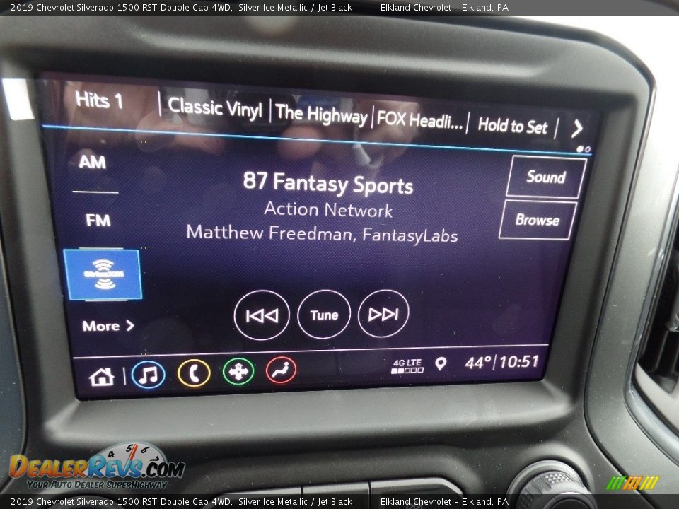 2019 Chevrolet Silverado 1500 RST Double Cab 4WD Silver Ice Metallic / Jet Black Photo #36
