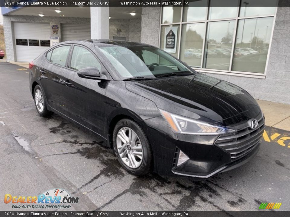 2020 Hyundai Elantra Value Edition Phantom Black / Gray Photo #2