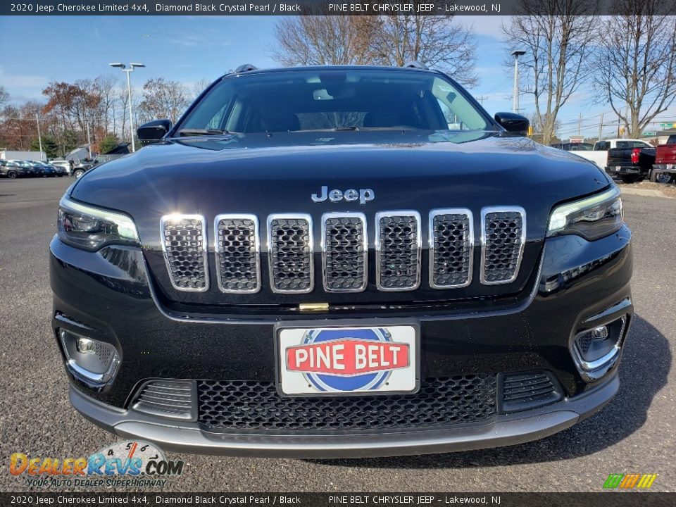 2020 Jeep Cherokee Limited 4x4 Diamond Black Crystal Pearl / Black Photo #2