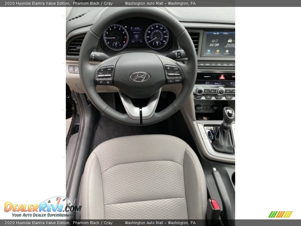 2020 Hyundai Elantra Value Edition Phantom Black / Gray Photo #14