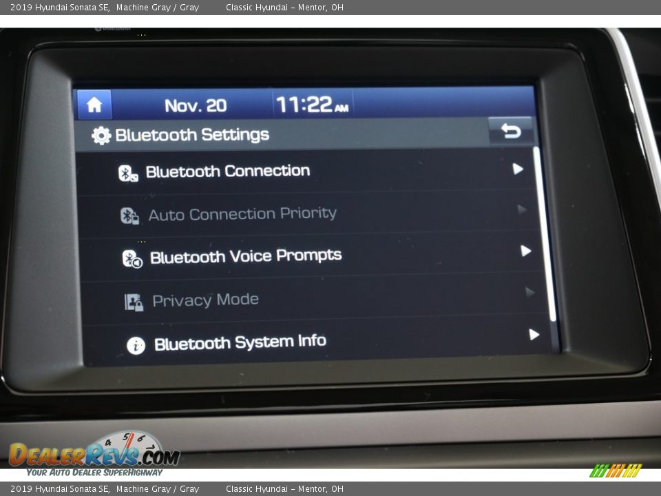 2019 Hyundai Sonata SE Machine Gray / Gray Photo #11