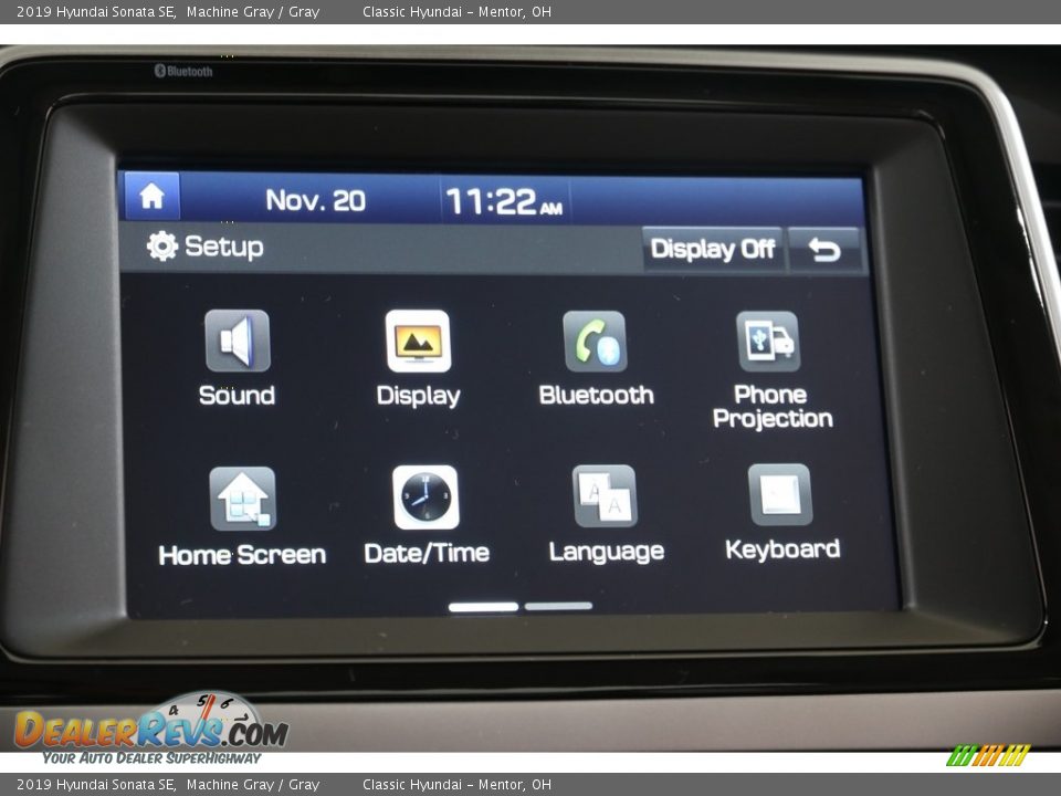 2019 Hyundai Sonata SE Machine Gray / Gray Photo #12