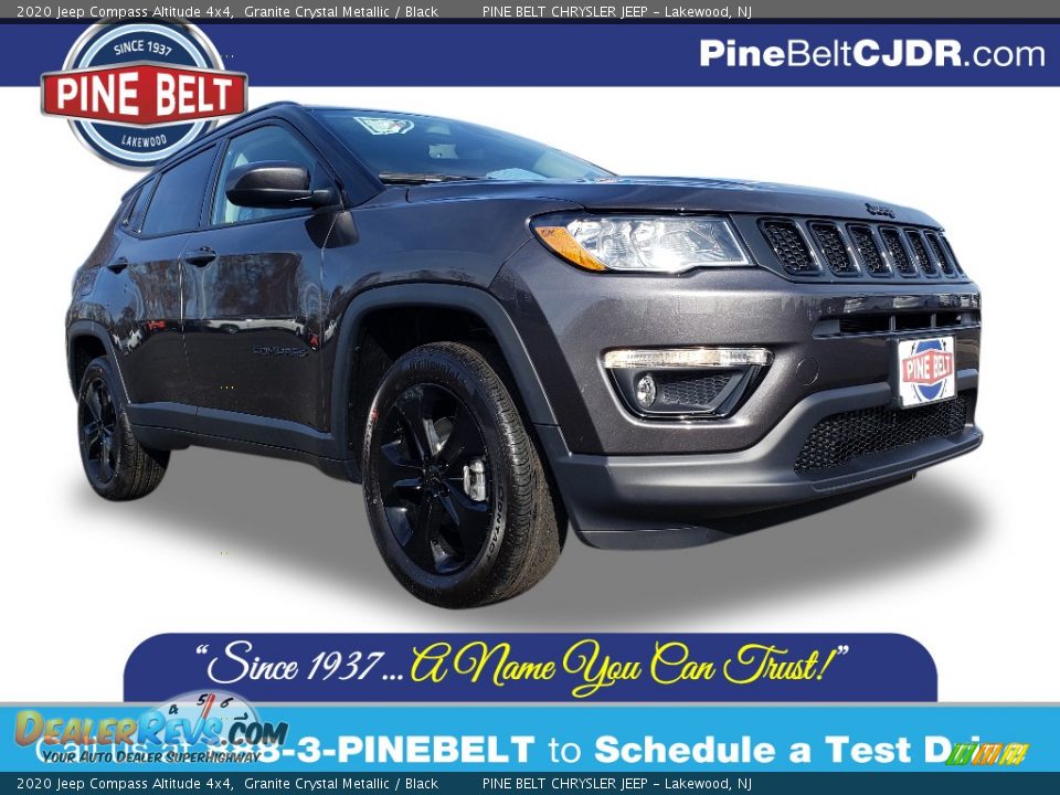 2020 Jeep Compass Altitude 4x4 Granite Crystal Metallic / Black Photo #1