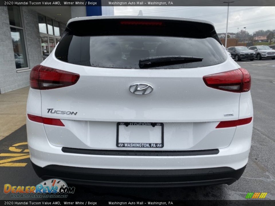 2020 Hyundai Tucson Value AWD Winter White / Beige Photo #5