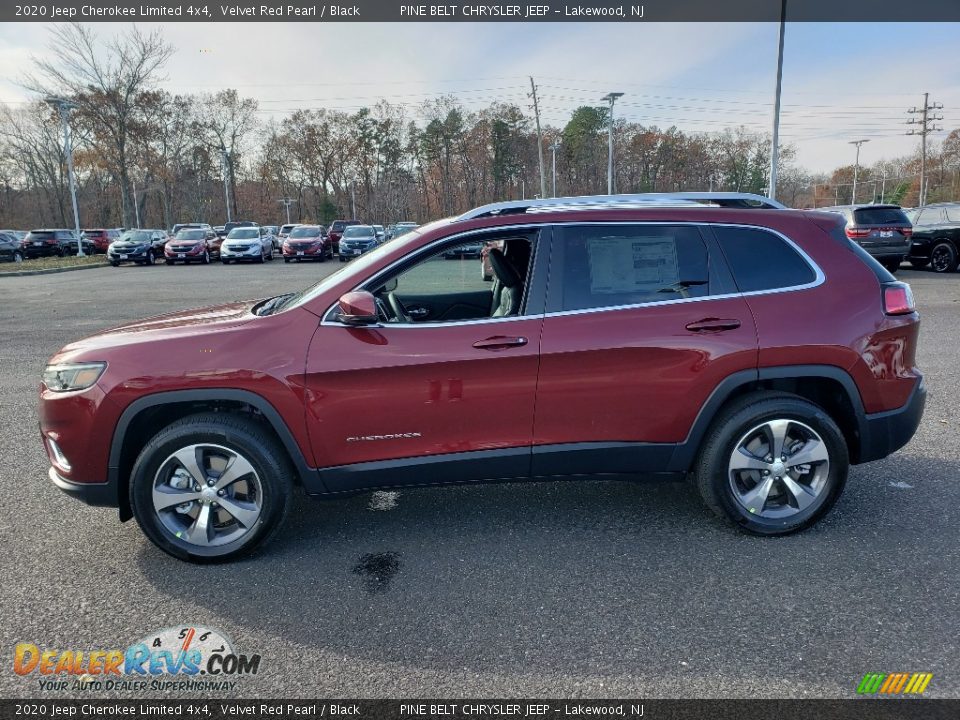 2020 Jeep Cherokee Limited 4x4 Velvet Red Pearl / Black Photo #3