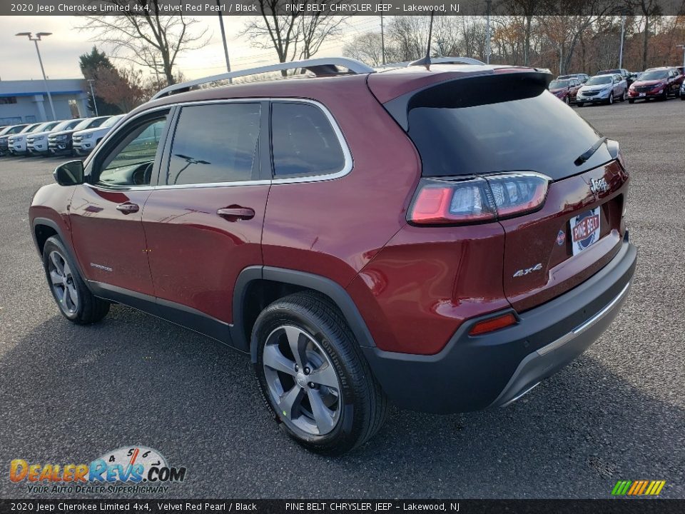 2020 Jeep Cherokee Limited 4x4 Velvet Red Pearl / Black Photo #4