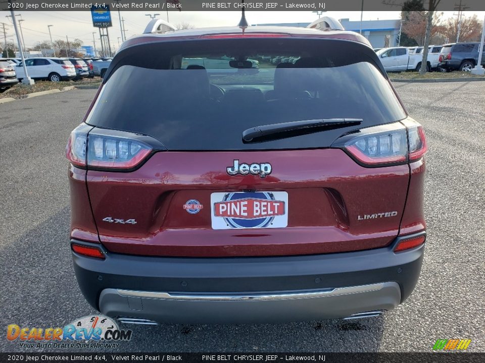 2020 Jeep Cherokee Limited 4x4 Velvet Red Pearl / Black Photo #5