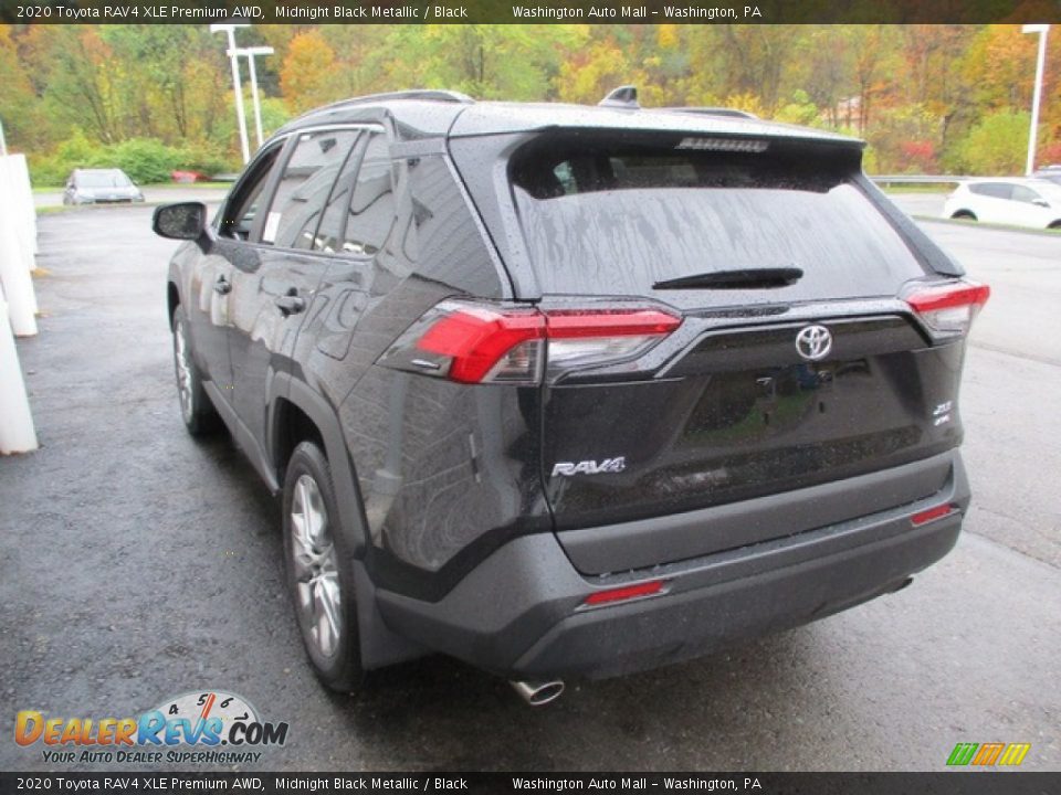 2020 Toyota RAV4 XLE Premium AWD Midnight Black Metallic / Black Photo #5