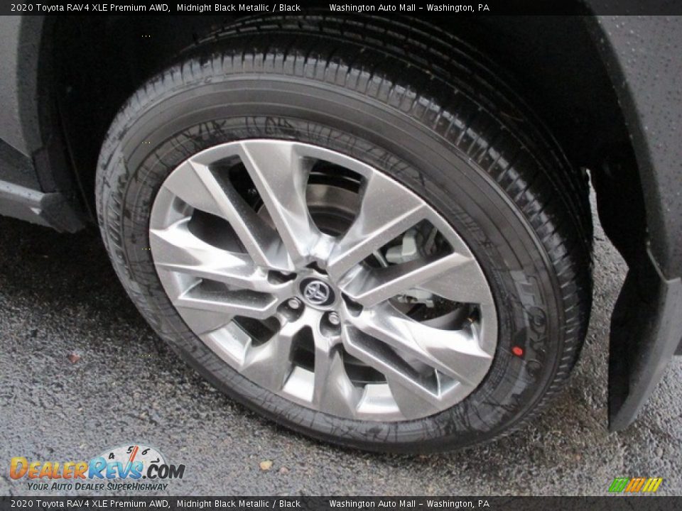 2020 Toyota RAV4 XLE Premium AWD Midnight Black Metallic / Black Photo #6