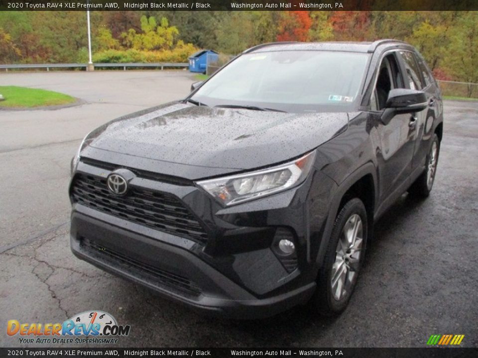 2020 Toyota RAV4 XLE Premium AWD Midnight Black Metallic / Black Photo #7