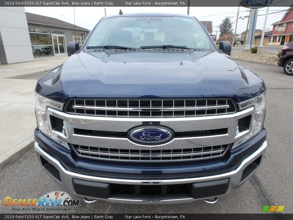 2019 Ford F150 XLT SuperCab 4x4 Blue Jeans / Earth Gray Photo #2