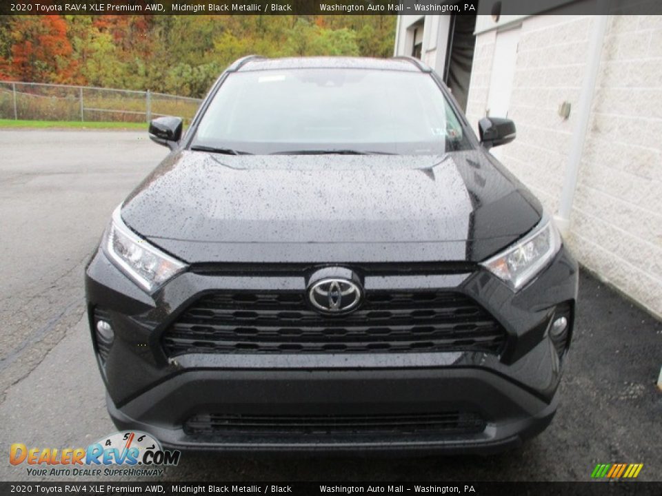 2020 Toyota RAV4 XLE Premium AWD Midnight Black Metallic / Black Photo #8