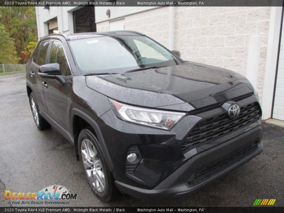 2020 Toyota RAV4 XLE Premium AWD Midnight Black Metallic / Black Photo #9