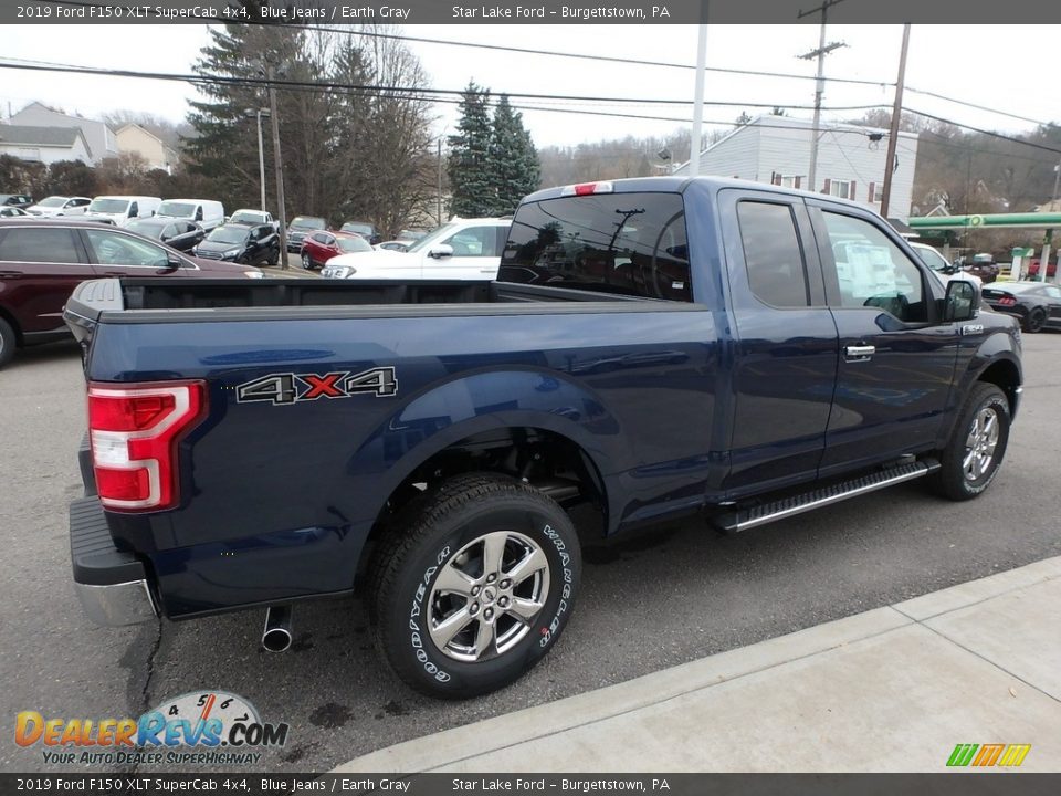 2019 Ford F150 XLT SuperCab 4x4 Blue Jeans / Earth Gray Photo #5