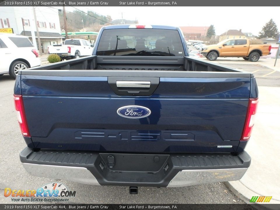 2019 Ford F150 XLT SuperCab 4x4 Blue Jeans / Earth Gray Photo #6