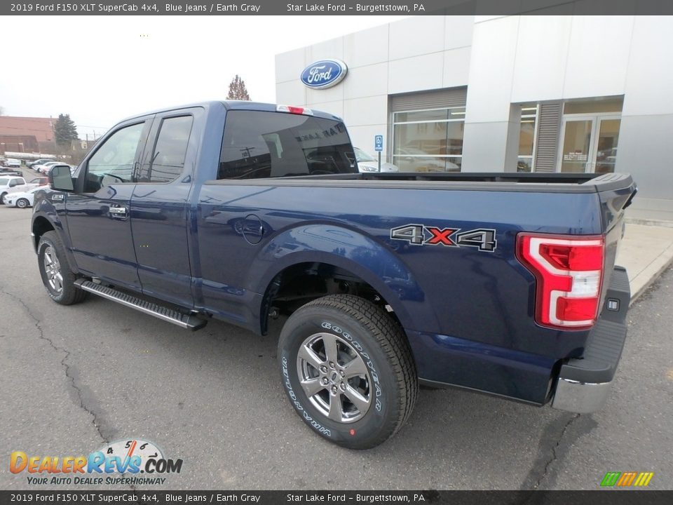 2019 Ford F150 XLT SuperCab 4x4 Blue Jeans / Earth Gray Photo #7