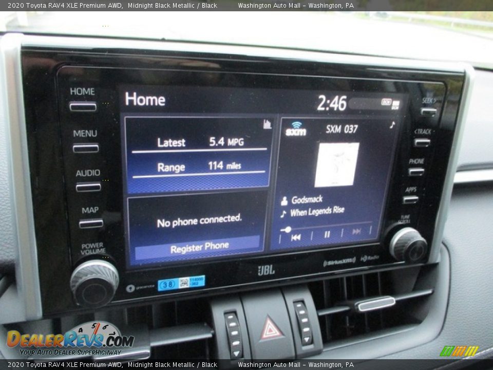 2020 Toyota RAV4 XLE Premium AWD Midnight Black Metallic / Black Photo #16