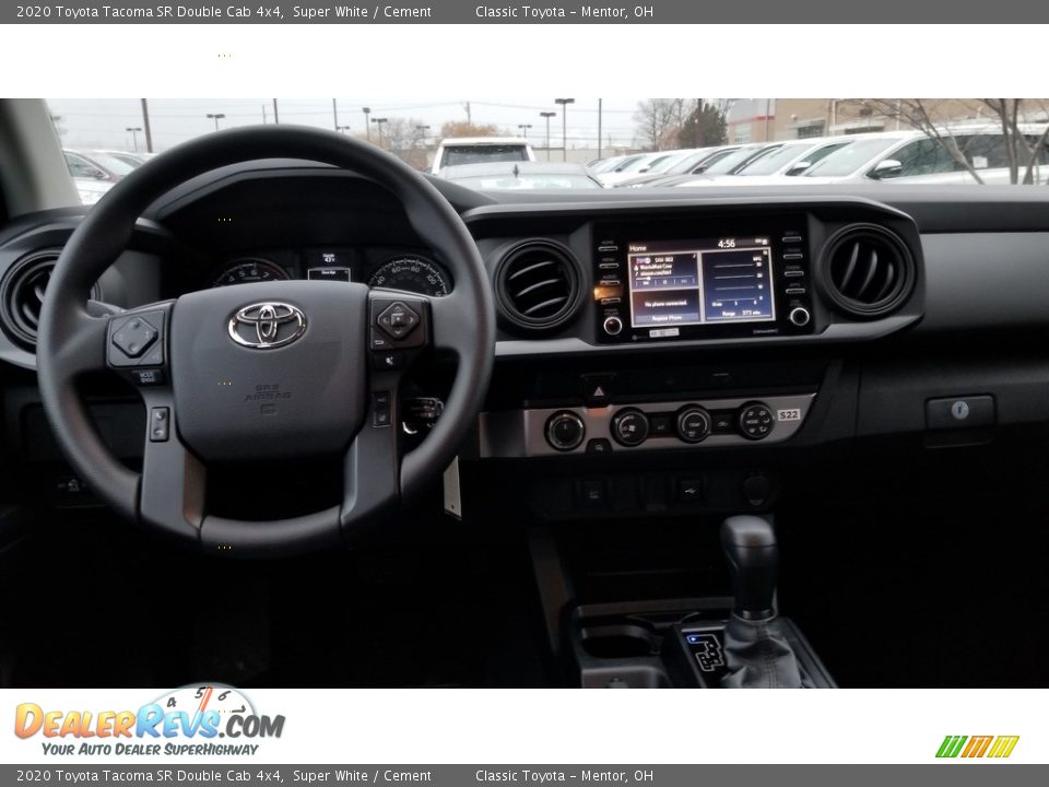2020 Toyota Tacoma SR Double Cab 4x4 Super White / Cement Photo #3