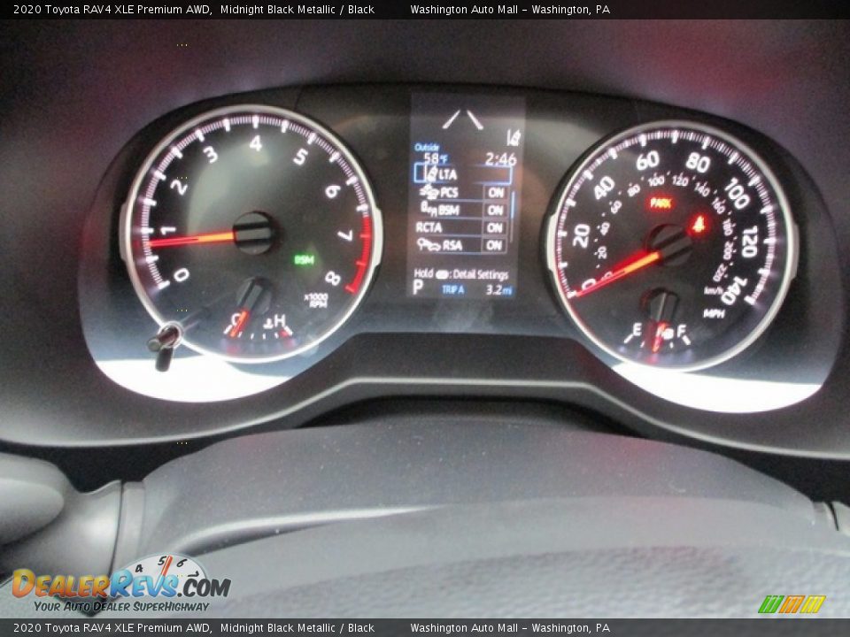 2020 Toyota RAV4 XLE Premium AWD Midnight Black Metallic / Black Photo #20