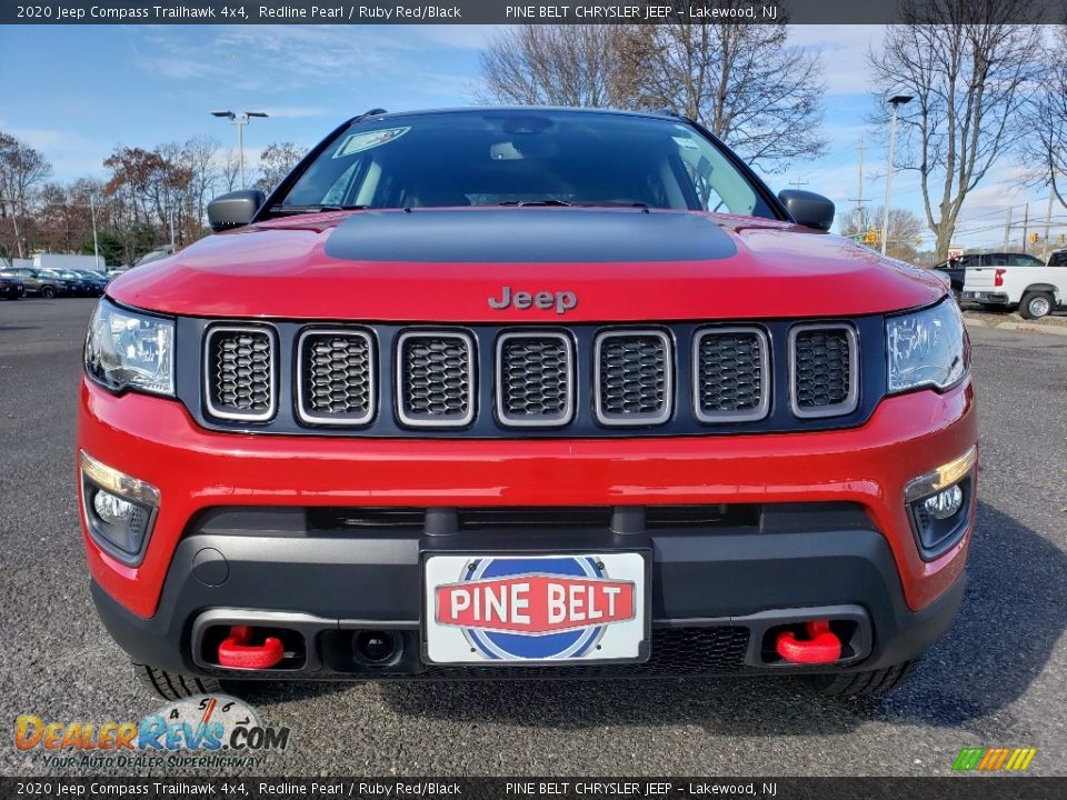 2020 Jeep Compass Trailhawk 4x4 Redline Pearl / Ruby Red/Black Photo #2