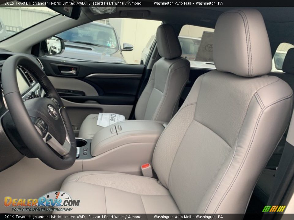 2019 Toyota Highlander Hybrid Limited AWD Blizzard Pearl White / Almond Photo #4