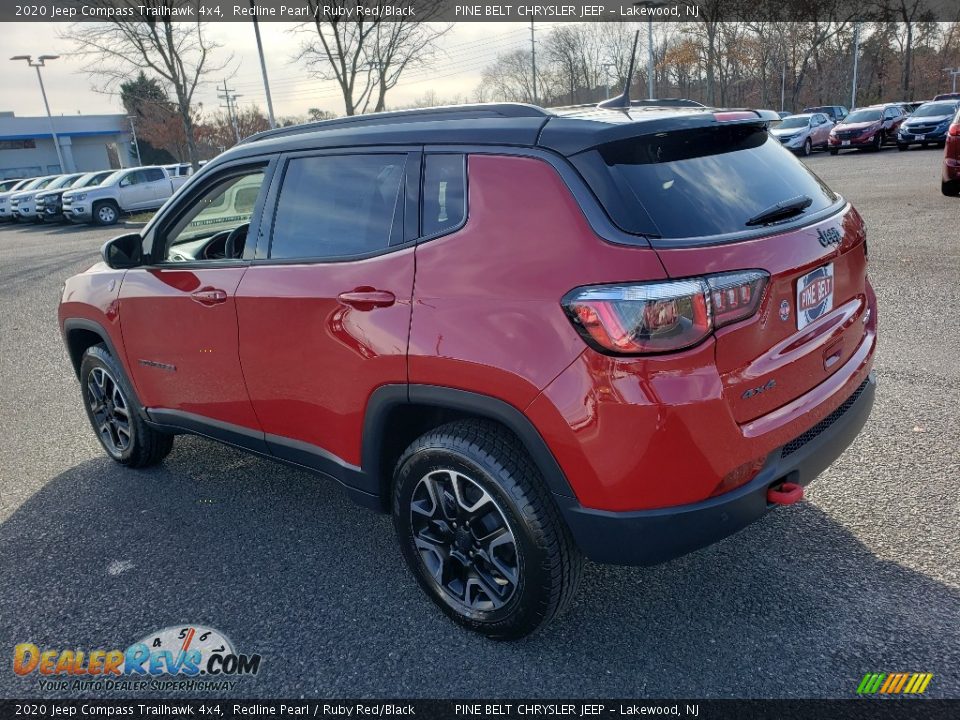 2020 Jeep Compass Trailhawk 4x4 Redline Pearl / Ruby Red/Black Photo #4