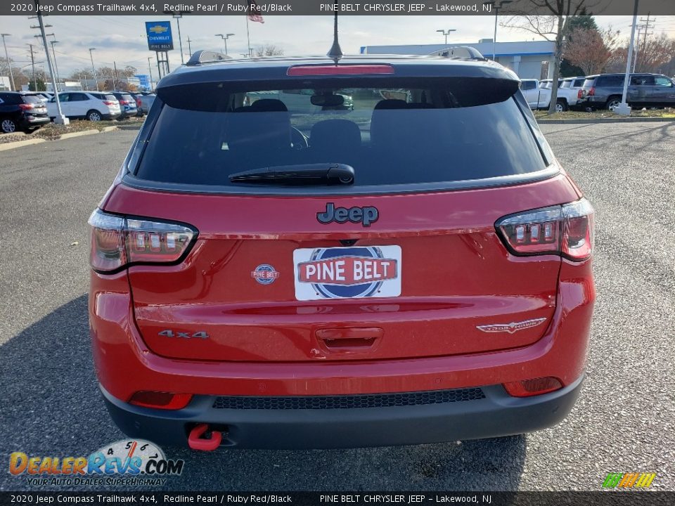 2020 Jeep Compass Trailhawk 4x4 Redline Pearl / Ruby Red/Black Photo #5