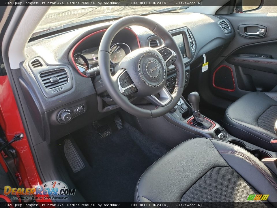 2020 Jeep Compass Trailhawk 4x4 Redline Pearl / Ruby Red/Black Photo #7