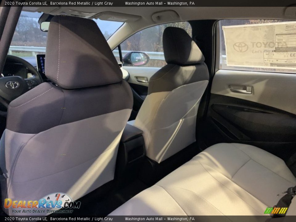 2020 Toyota Corolla LE Barcelona Red Metallic / Light Gray Photo #7