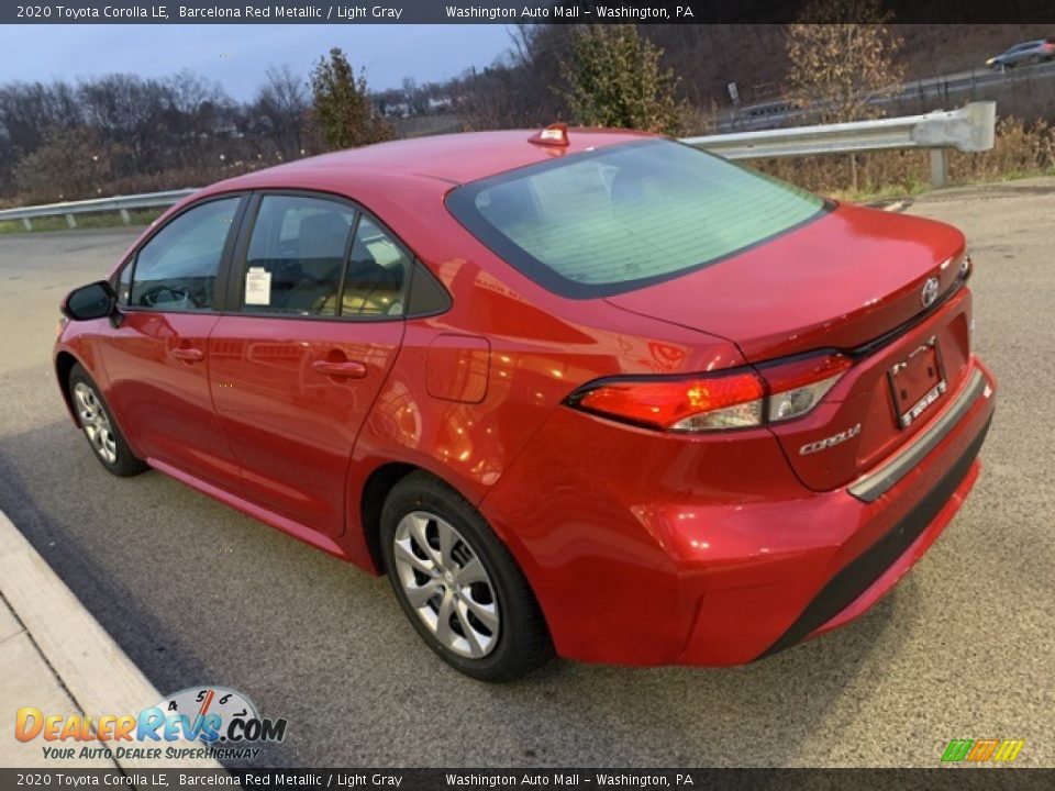 2020 Toyota Corolla LE Barcelona Red Metallic / Light Gray Photo #8