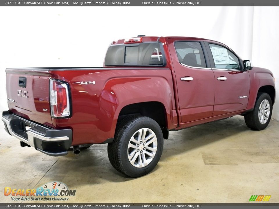 2020 GMC Canyon SLT Crew Cab 4x4 Red Quartz Tintcoat / Cocoa/Dune Photo #7